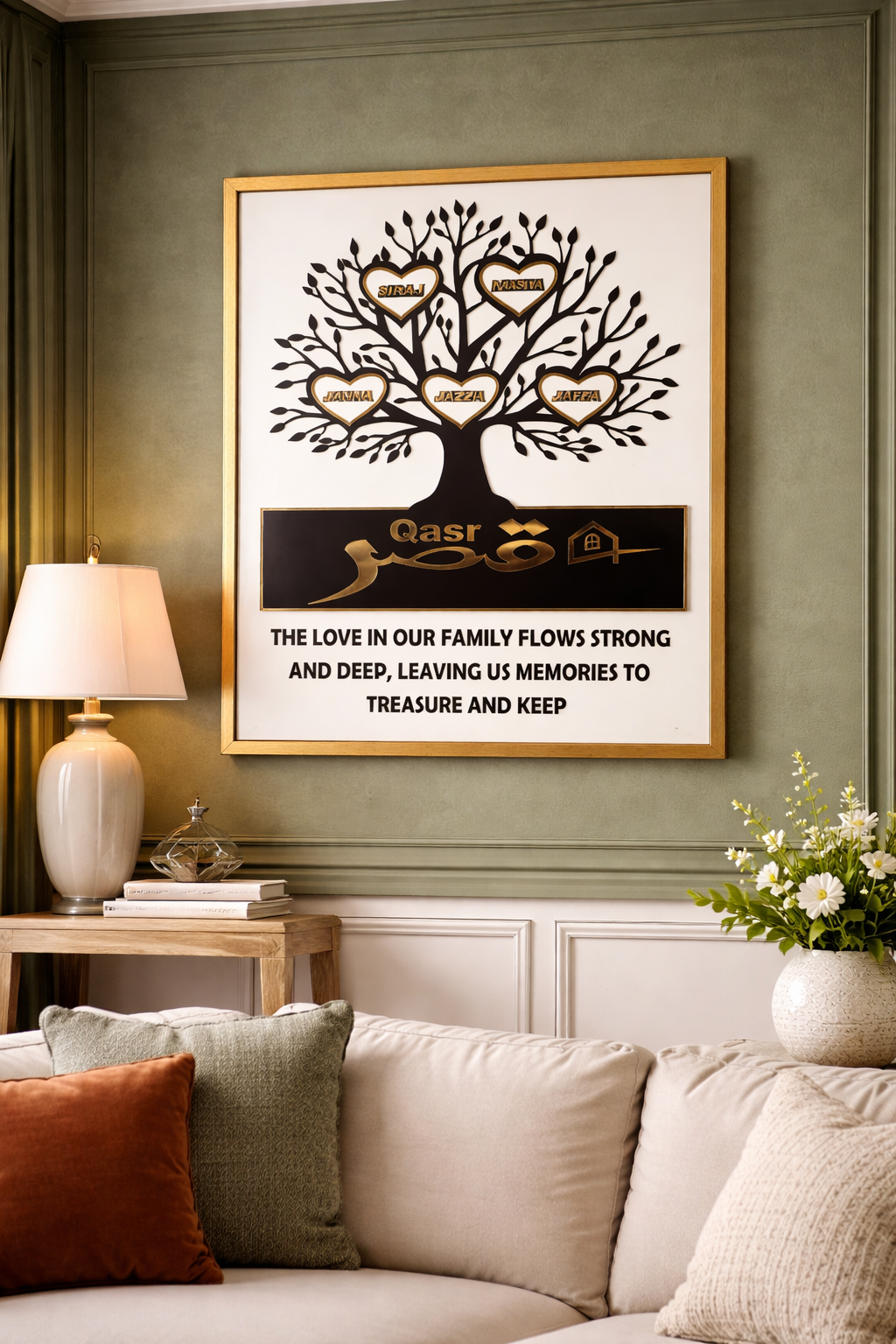 Personalized Family Tree Wall Frame – Minimalist Edition - Image 2