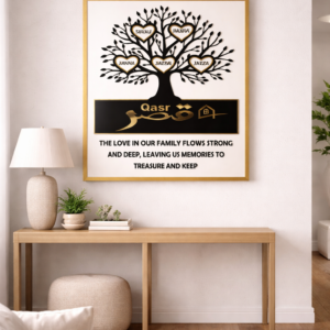 Personalized Family Tree Wall Frame – Minimalist Edition